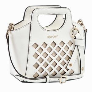 Nine West Zahari Cut Out Mini Tote Bag - White - Ireland (XA8234571)